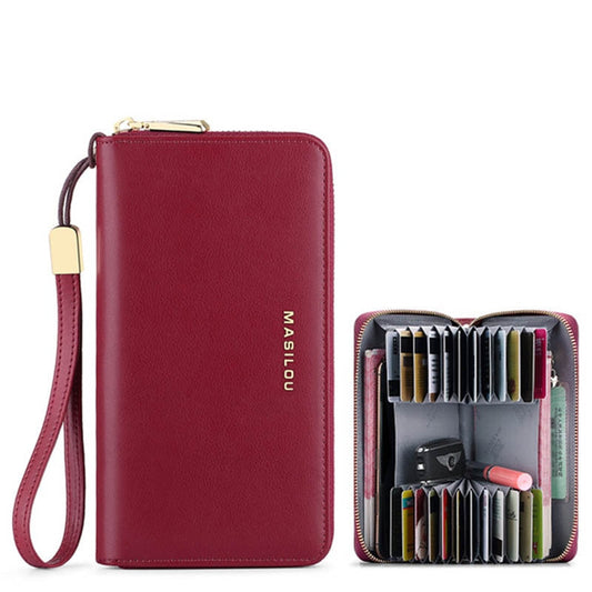 eybag Women's Long Zipper Wallet Genuine Leather Wallets for Women RFID Blocking Clutch Bag Credit Card Holder Bag Purses Wallet Men