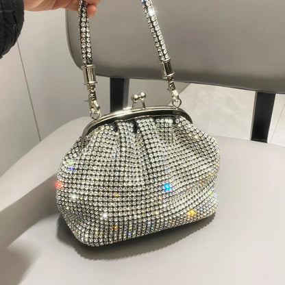 eybag Handle Rhinestones Evening Clutch Bag Purses and Handbag Luxury Designer Shiny Crystal Clutch Purse Bucket Bag Shoulder Bags