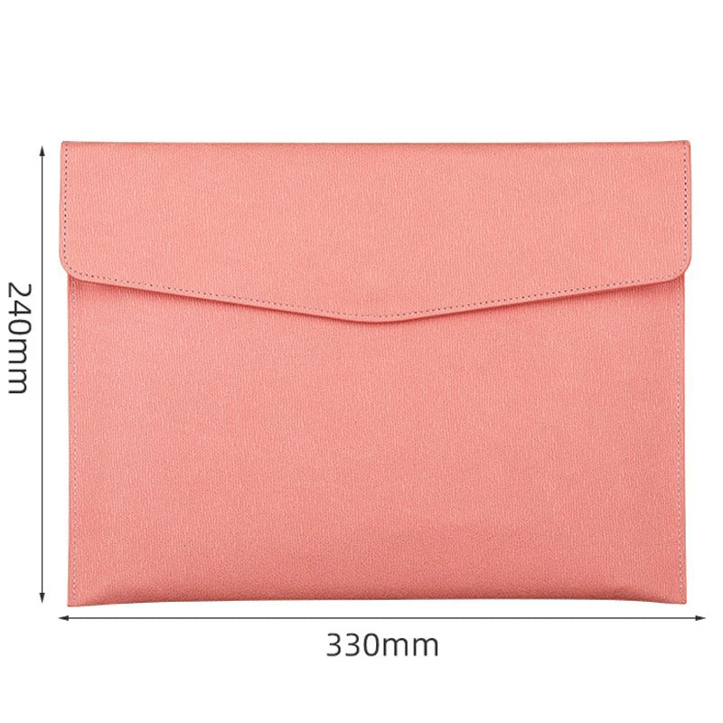 eybag Faux Leather Document Bag, Business Information Bag, A4 Folder, School and Office Supplies, Storage Bag