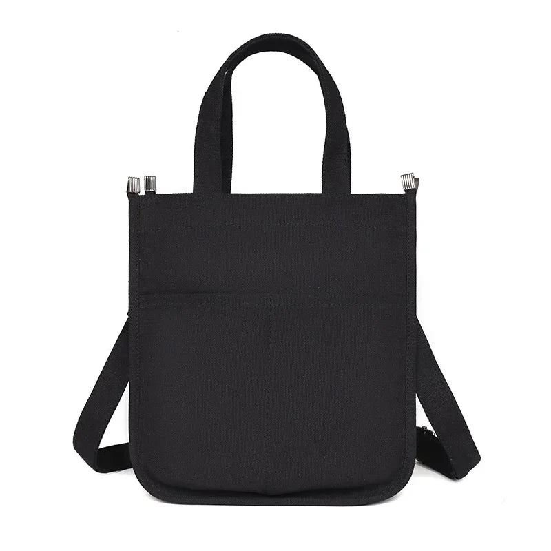 eybag Simple canvas bags for women soft luxury design Handbag office lunch tote bag small messenger Shoulder Books Bag For Girls