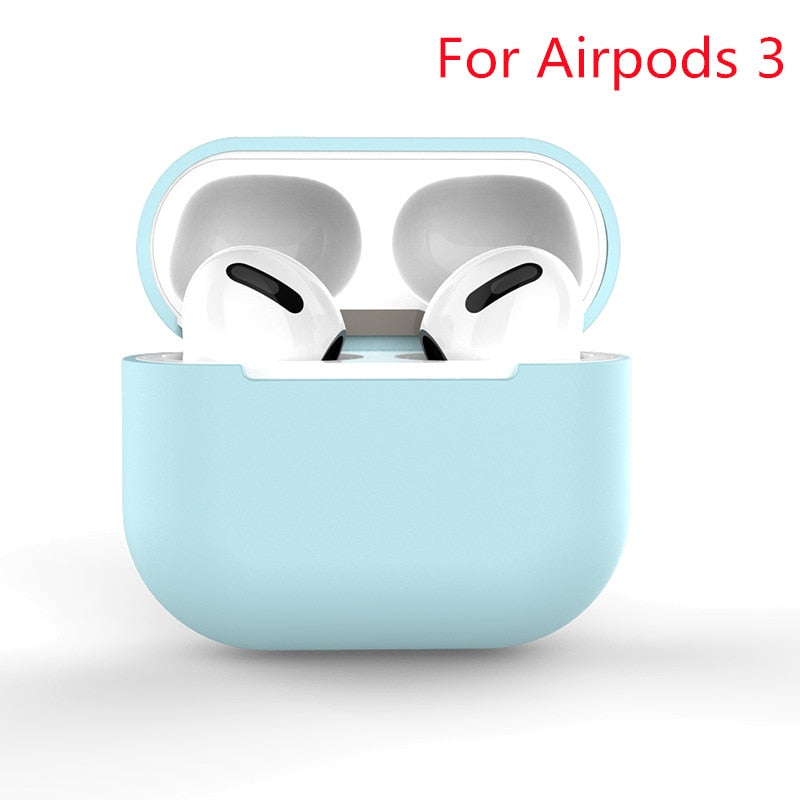 eybag 2022 New Silicone Cover Case For Apple Airpods Pro 3 Sticker Skin Bluetooth Earphone Cases Air Pods Pro Protective Accessories