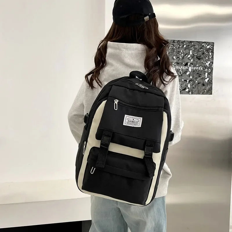 eybag British Style Fashionable Versatile Backpack Teen Girl Princess Large Capacity School Bag Primary and Secondary School Bag