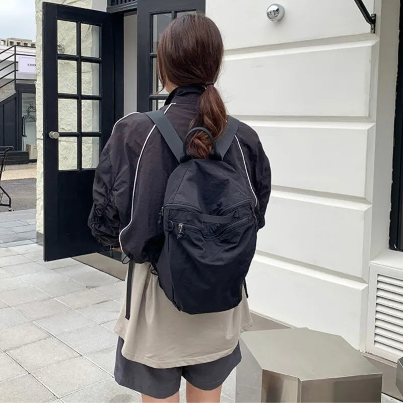 eybag Nylon Shoulder Bag For Women Lightweight Casual Versatile Backpack Luxury Designer High Quality Fashion School Bag Student New