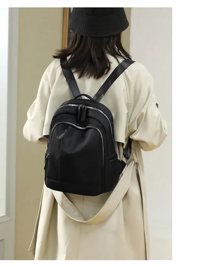 eybag New Korean Version of Oxford Cloth Fashion School Bag Solid Color All-match Women Travel Backpack Bags for Women