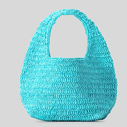 eybag Bohemian Straw Bags Women Luxury Designer Handbag Purses 2024 New In Papyrus Braided Hollow Out With Inner Pocket Small Shoulder