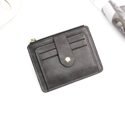 eybag Luxury Small Men's Credit ID Card Holder Wallet Male Slim Leather Wallet with Coin Pocket Brand Designer Purse for Men Women