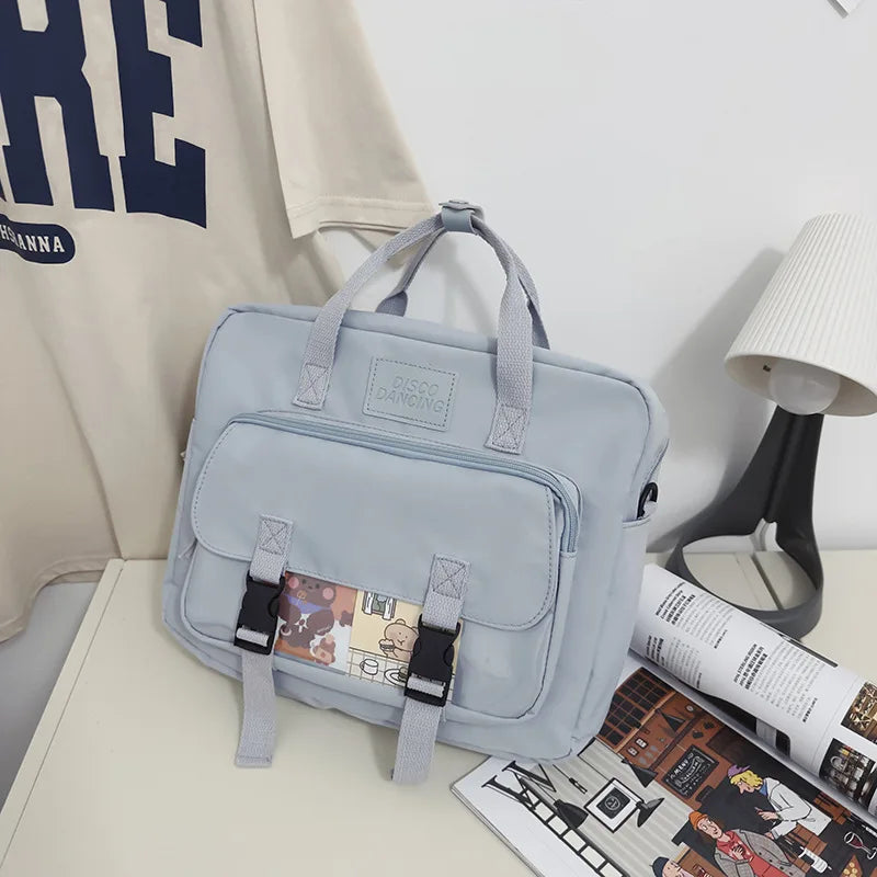 eybag Japanese Style Kawaii Backpack Girls Transparent Pocket Tote Itabag Crossbody Bags College Student Back To School Bags