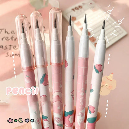 eybag 2/4pcs HB Kawaii Mechanical Pencil Cute Non Sharpening Automatic Pencils Korean Stationery for School Kids Gifts Office Supplies