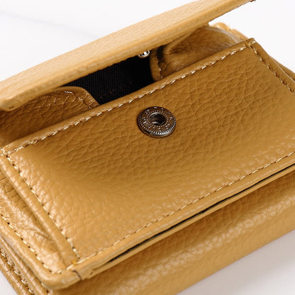 eybag New Women PU Leather Purses Female Cowhide Wallets Lady Small Coin Pocket Rfid Card Holder Mini Money Bag Portable Clutch