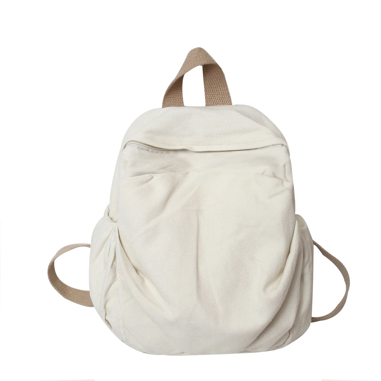 eybag New Women's Versatile Cotton Small Backpack Solid casual or travel bag Soft Canvas Retro Mini Backpack