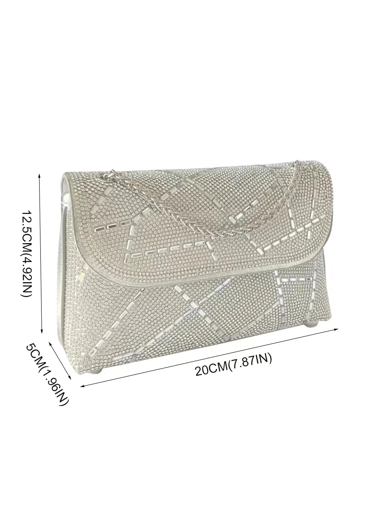 eybag Women Evening Clutch Bag Party Dinner Bag Fashion Gorgeous Elegant Crossbody Purse Shiny Tote Bag Exquisite Dinner Party Handbag