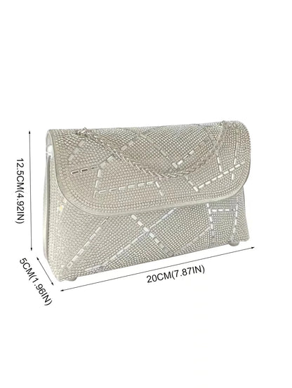 eybag Women Evening Clutch Bag Party Dinner Bag Fashion Gorgeous Elegant Crossbody Purse Shiny Tote Bag Exquisite Dinner Party Handbag