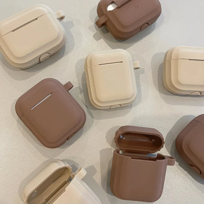 eybag Brown Khaki Silicone Case for Apple Airpods 3 Earphone Case Airpods Pro Protective Case for Air Pods Pro 2/ Airpods 1 2 Cover