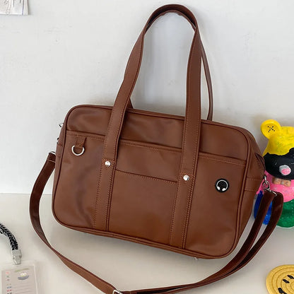 eybag Japanese Style JK Uniform Bag Women Original Design PU Leather Shoulder Bag For Teenage Girls College Crossbody Bags Tote Bolso