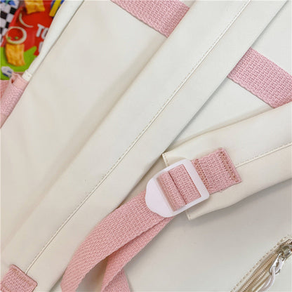 eybag Women Backpack Large Cute Female Multi-pocket Travel Bagpack Student Schoolbag for Teenage Girl Book Knapsack New Mochila 2022