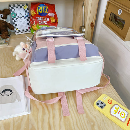 eybag Women Backpack Large Cute Female Multi-pocket Travel Bagpack Student Schoolbag for Teenage Girl Book Knapsack New Mochila 2022