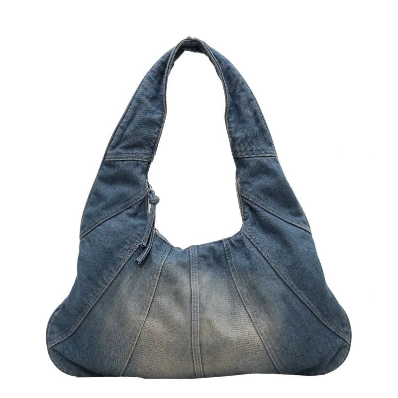 eybag Denim Shoulder Hobos Bags Women Handbags and Purses Jeans New Designer Travel Bag Hight Qulaity