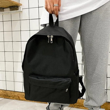 eybag Backpacks Preppy Students Backpack Large Capacity Button Travel Bag Solid Simple Harajuku Chic Fashion Retro Unisex High Street