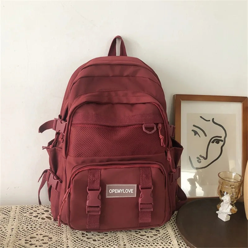 eybag Korean Ins Good-looking Junior High School Student Schoolbag Large-Capacity Backpack College Students' Backpack