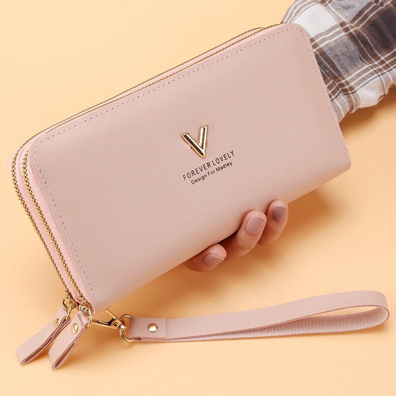 Long Women's Wallet Female Purses Tassel Coin Purse Card Holder Wallets Female Pu Leather Clutch Money Bag Pu Leather Wallet