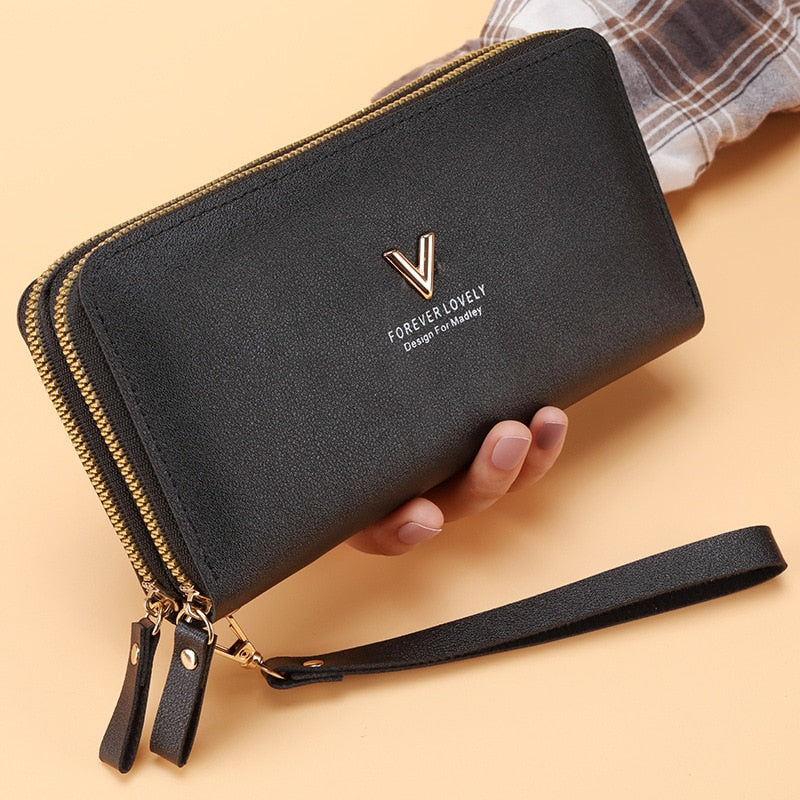 Long Women's Wallet Female Purses Tassel Coin Purse Card Holder Wallets Female Pu Leather Clutch Money Bag Pu Leather Wallet