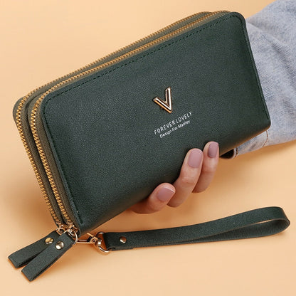 Long Women's Wallet Female Purses Tassel Coin Purse Card Holder Wallets Female Pu Leather Clutch Money Bag Pu Leather Wallet