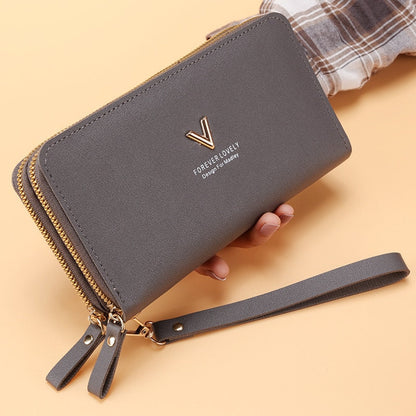 Long Women's Wallet Female Purses Tassel Coin Purse Card Holder Wallets Female Pu Leather Clutch Money Bag Pu Leather Wallet