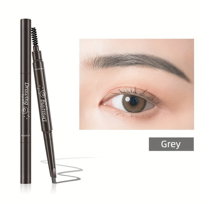 Waterproof 5 Colors Natural Makeup Double Heads Automatic Eyebrow Pencil Waterproof Long-lasting Easy Ware Eyebrow Pen With Eyebrow Brush