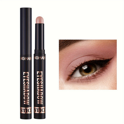 8 Colors Eyeshadow Stick, Pearly Glitter Matte Finish, Natural Long Lasting Waterproof Eyeshadow Stick For Music Festival