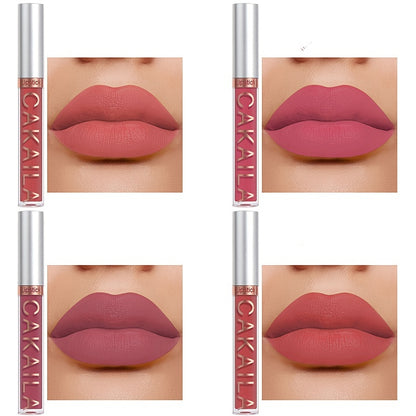 6Pcs Matte Liquid Lipstick Set Lip Stain Makeup, 24 Hour Long Lasting Waterproof Dark Red Matte Matt Lipsticks Lip Gloss Sets For Women Valentine's Day Gifts For Music Festival