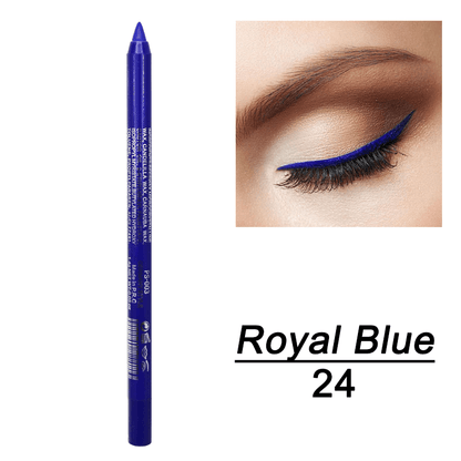 Vibrant Multi-Colored Metallic Smoky Eyeliner - Long-Lasting, Waterproof, Glitter Finish, Smudge-Proof, Easy to Apply Eye Makeup for Music Festival, Party, and Everyday Use