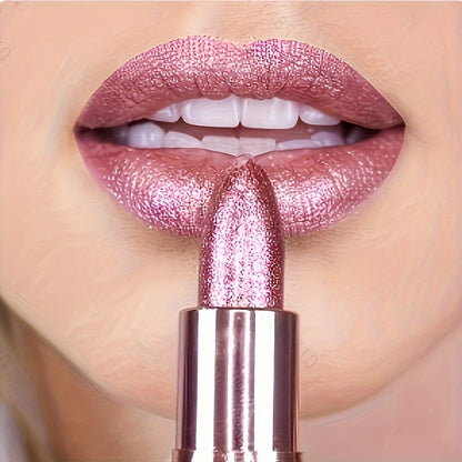 Starry Night Rose Pink Lipstick - Soft, Natural Gloss with Velvet Finish, Waterproof & Long-Lasting, Suitable for All Skin Types