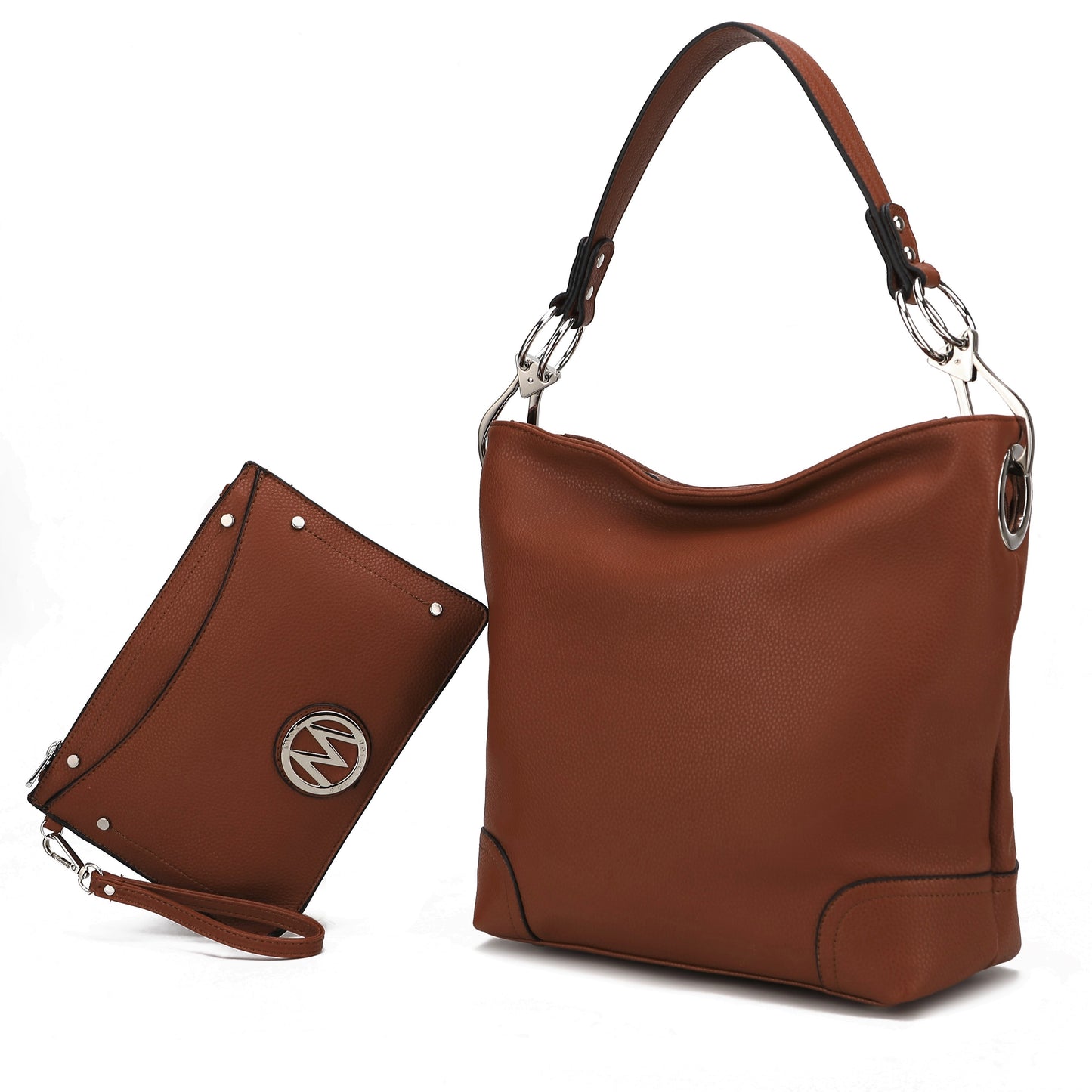 MKF Collection Viviana Hobo Bag and Wristlet Set by Mia K.