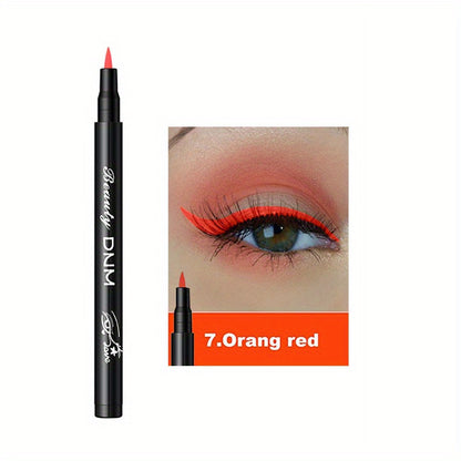 12 Colors Soft Matte Liquid Eyeliner Balm Pen - Long-Lasting, Smudge-Proof, Waterproof, Natural Look - Perfect for Music Festival and Everyday Use