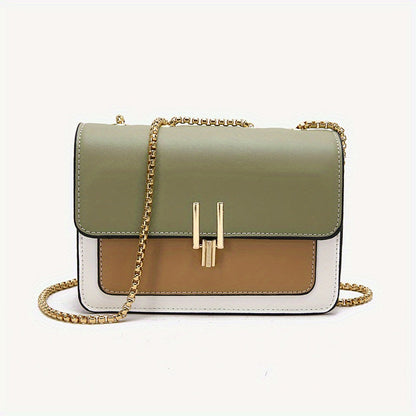 eybag - Fashion Flap Shoulder Bag, Women's Buckle Decor Crossbody Purse With Wide Strap