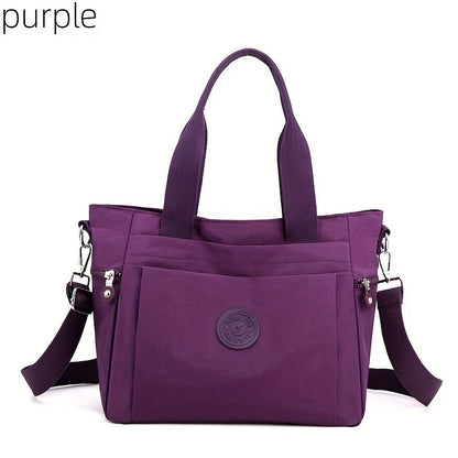 Casual Minimalist Solid Color Shoulder Bag, All-Match Versatile Top Handle Satchel Bag For Women's Daily Use