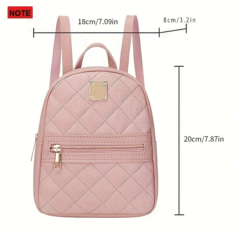 eybag - Cute Mini Small Size Women's Backpack, With Adjustable Strap, Zipper Casual Shoulder Bag, Mobile Casual Phone Bag, Casual Camera Bag, Lipstick Bag, Key Bag (17*8*19)cm