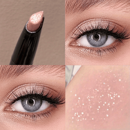 Waterproof Pearly Glitter Eyeshadow Stick, Sparkling Brightening Eyeshadow And Eyeliner, Easy Forming Makeup, Suitable For Beginners Long Lasting Gardient Eye Shadow Pencil For Music Festival