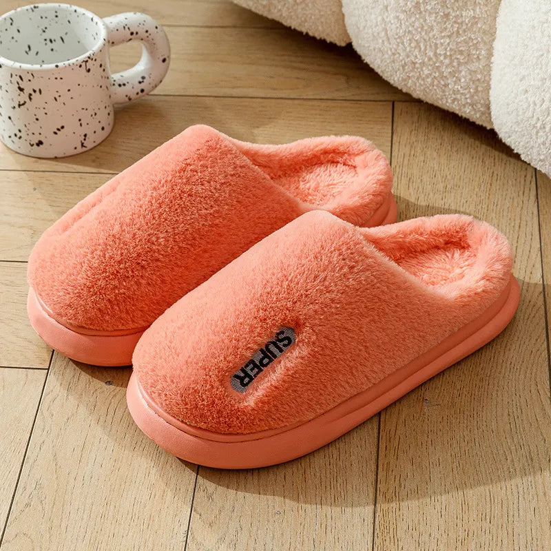 GAI Free shipping Women plush slippers Warm green Yellow brown White Indoor Home Women outdoor slippers eur36-41