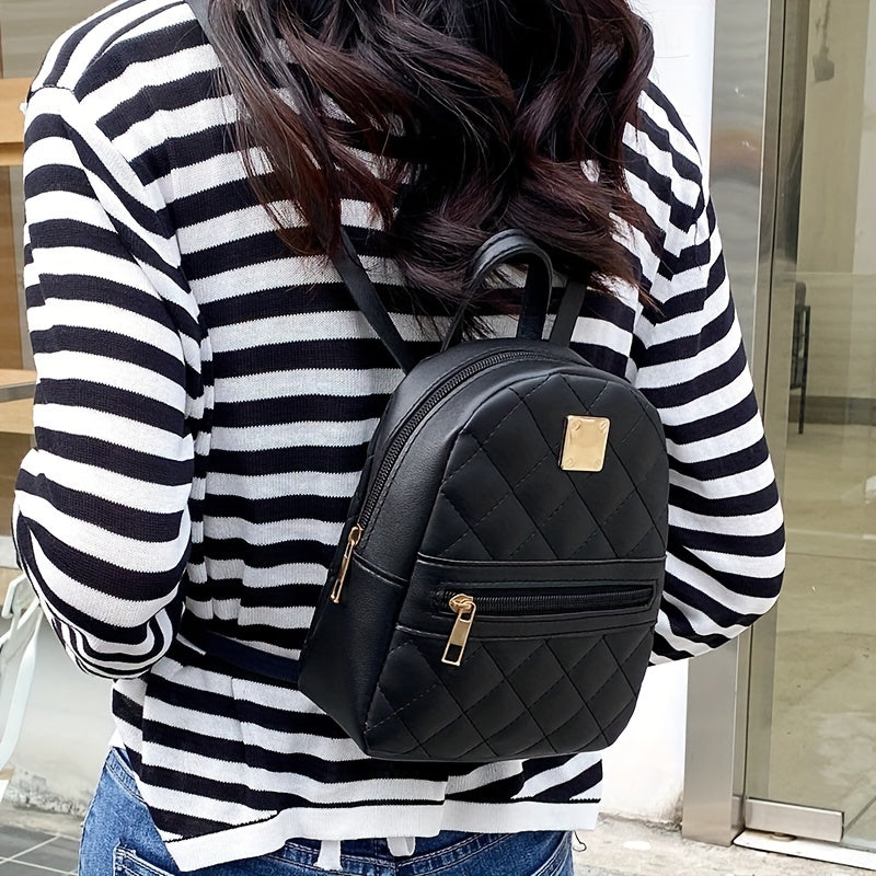 eybag - Cute Mini Small Size Women's Backpack, With Adjustable Strap, Zipper Casual Shoulder Bag, Mobile Casual Phone Bag, Casual Camera Bag, Lipstick Bag, Key Bag (17*8*19)cm