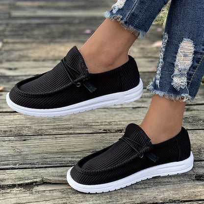 Stylish Women's Loafers - Ultra-Lightweight, Breathable, Comfortable Flat Slip-On Shoes with Soft Insoles, Perfect for Walking, Daily Casual Wear, and Travel - Low-Top, Elegant Design, Solid Colors