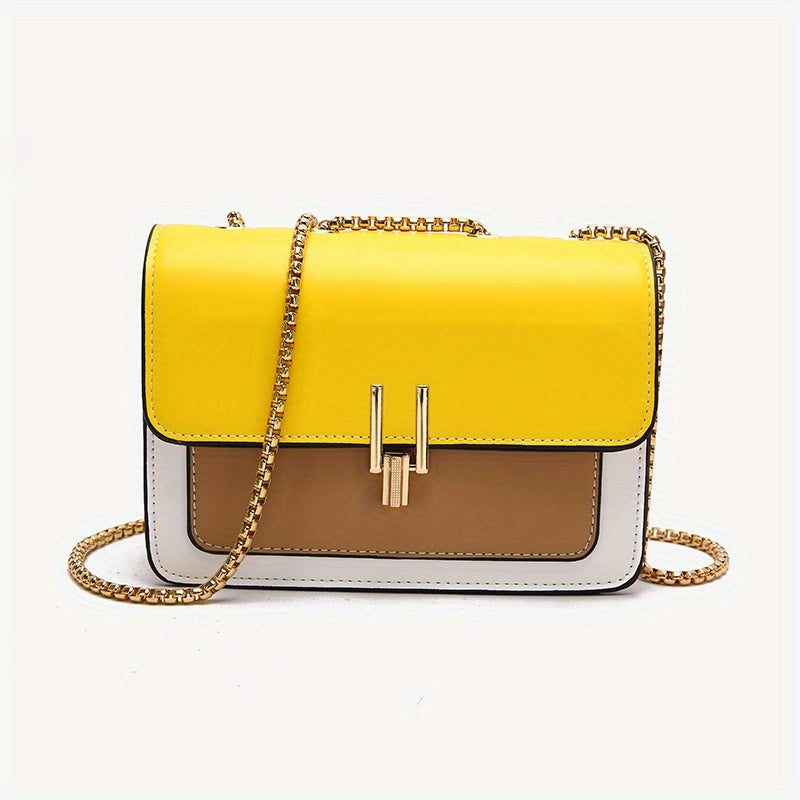 eybag - Fashion Flap Shoulder Bag, Women's Buckle Decor Crossbody Purse With Wide Strap