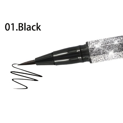 1pc Starry Night Waterproof Eyeliner Pen with Soft Sponge Tip - Long-Lasting, Smooth, Quick-Drying, and Smudge-Proof for Beautiful, Professional Eye Makeup Looks