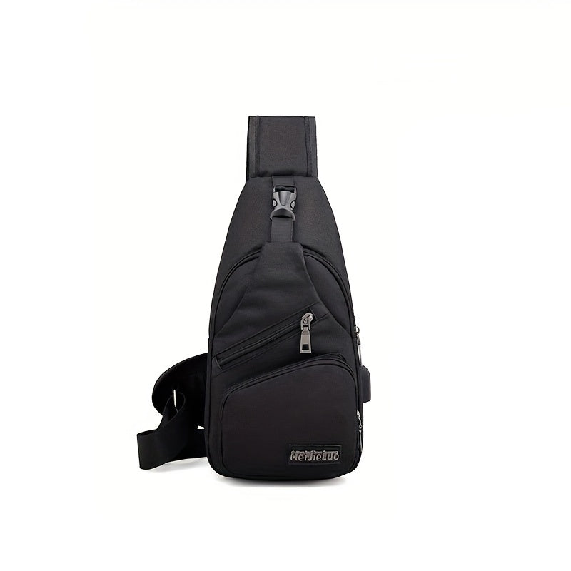 eybag - 1pc New Men's Chest Bag Crossbody Bag Travel Small Backpack Oblique Bag Men's Sports Bag