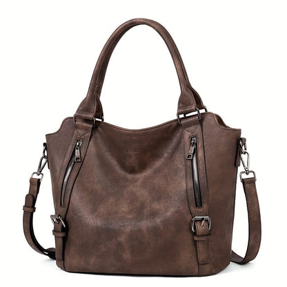 Luxurious Vegan Leather Hobo Handbag - Spacious, Stylish, and Cruelty-Free Large Ladies Shoulder Bag for Everyday Use