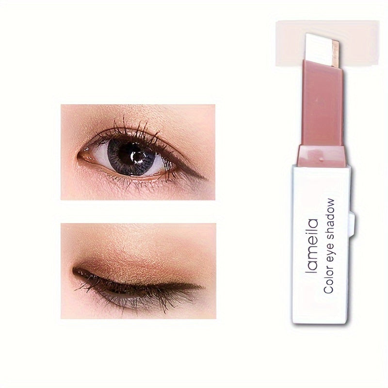 Lazy Eyeshadow Two Tone Gradient Glitter Eyeshadow Stick Waterproof Long Lasting Eye Makeup For Daily For Music Festival