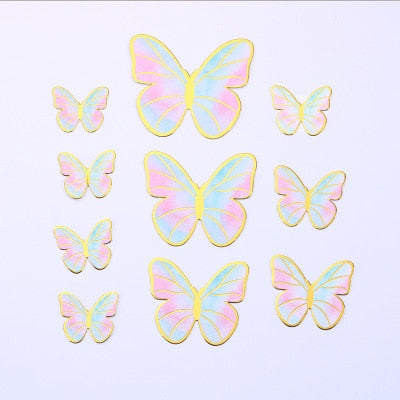 Party gifts Party decoration hot sale new gifts for Baby Butterfly Cake Toppers Happy Birthday Cake Toppers Valentine Cake Decoration DIY Painted For Wedding Birthday Party Baby Shower