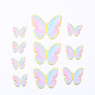 Party gifts Party decoration hot sale new gifts for Baby Butterfly Cake Toppers Happy Birthday Cake Toppers Valentine Cake Decoration DIY Painted For Wedding Birthday Party Baby Shower